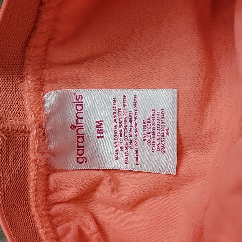 Toddler Girl Peach Tutu - Picture 3 of 7